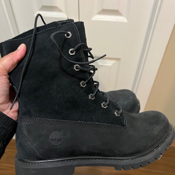 New TIMBERLAND AUTHENTIC WP FLEECE FOLD DOWN BLACK NUBUCK - Picture 5 of 7